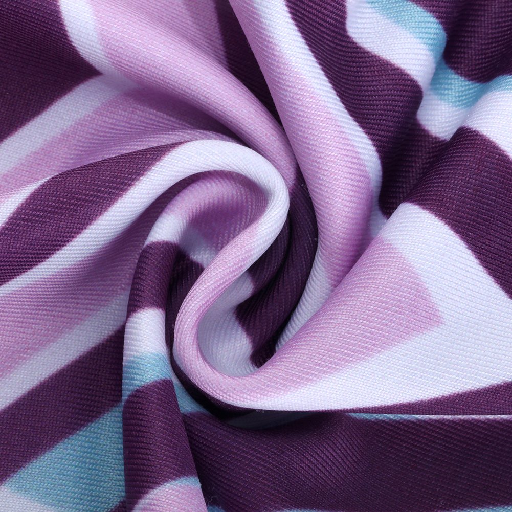 Women\'s Printed Yoga Leggings Pants Ibowo Gym Hero Capris Tights Workout (L)