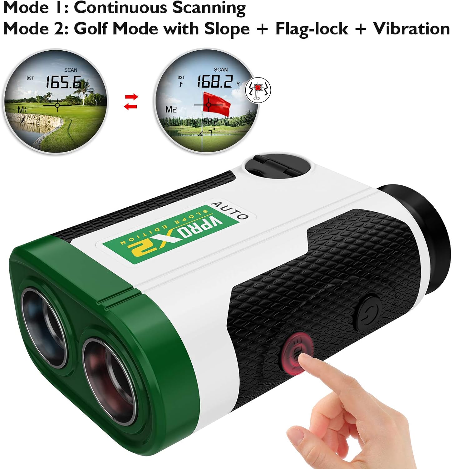 Bozily Golf Rangefinder, 1500 Yards Laser Range Finders with Slope Vibration, Fast Flag-Locking, Continuous Scan Mode for Distance and Slope Measurement : Sports & Outdoors