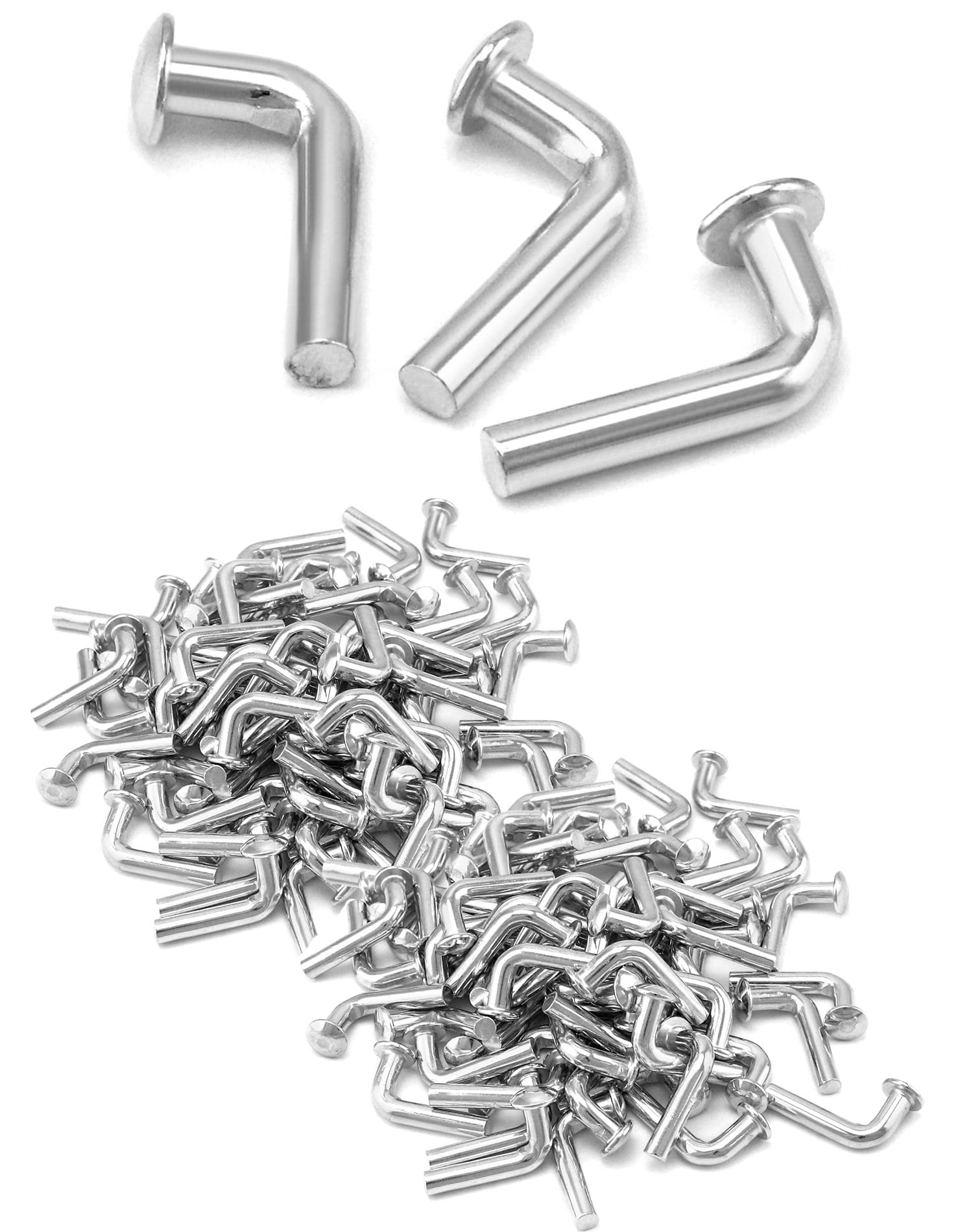 Photo 1 of QWORK Pallet Rack Drop Pin, 200 Pcs M7x30mm Accessory Shelving System, Heavy Duty J Bolt Safety Universal