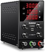 RUZIZAO 30V 10A DC Power Supply Variable CV/CC 4-Digit LED Display USB Port