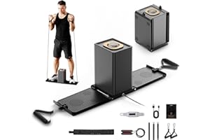 KWYBOW SR3 Pro Smart Home Gym Equipment ，Max 180lbs Resistance Portable Full Body Workout Cable Machine with Ambient Light,at Home Gym | All in One Gym for Travel | Foldable Gym & Home Exercise Equipment