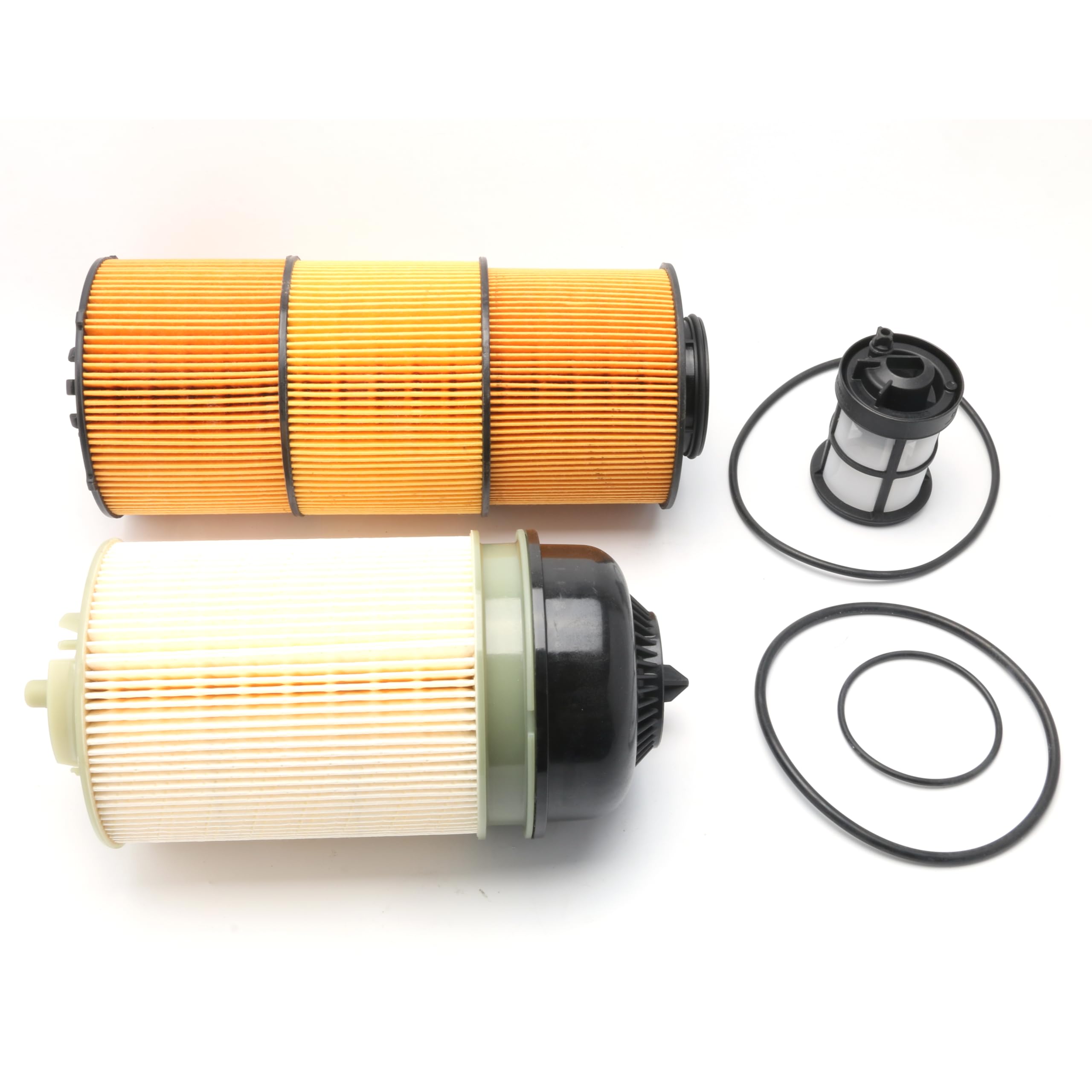 Photo 1 of HLBTK LF17800 A4720921705 FK11011 KX46910 A4721842425 19863920 Fuel Filter Oil/Lube Filter Fits for 2020+ Newer DD13 DD15 DD16 Detroit Diesel Engine