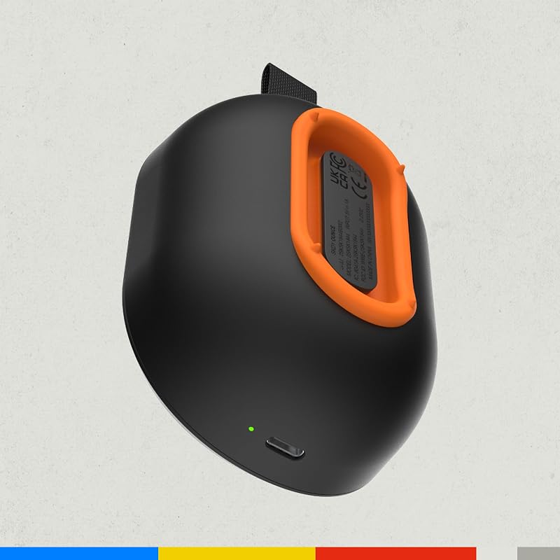 Ounce Wireless Enceinte Bluetooth Portable, Étanchéité IPX7, 16 Heures d’Autonomie, Stéréo True Wireless, Sangle Intégrée pour Les Déplacements et Une Utilisation en Extérieur - Noir