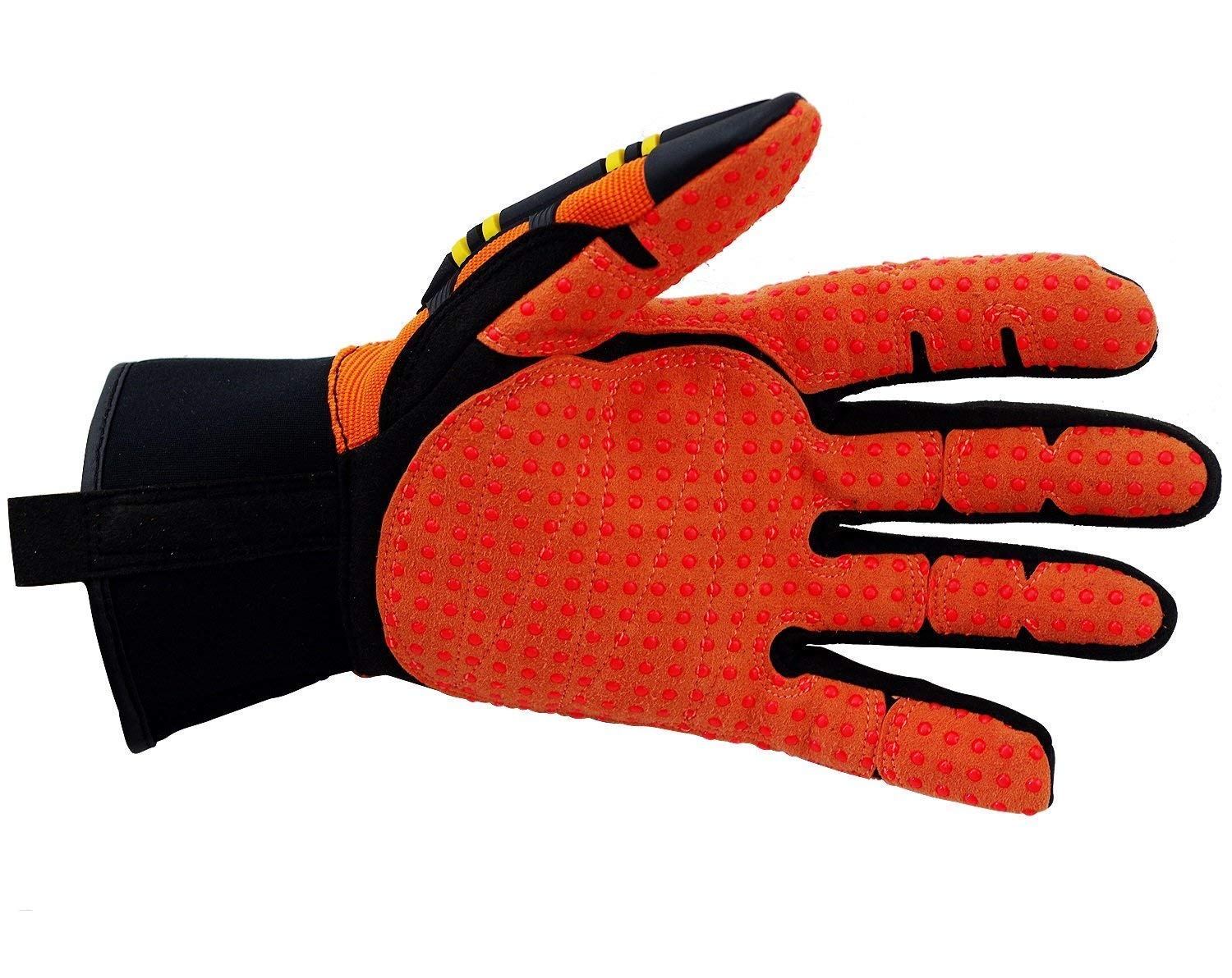 Seibertron High-Vis Resistant Reducing Anti-Impact Mechanics Heavy Duty Safety Gloves (M) - Image 4