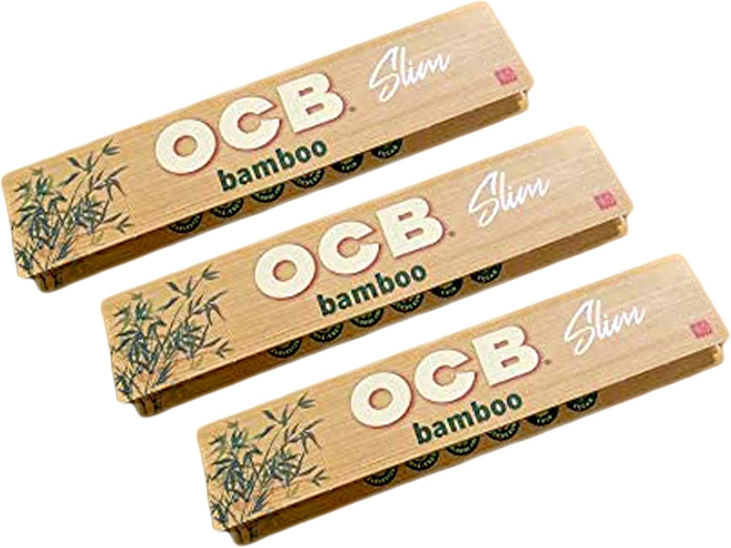 OCB Bamboo Rolling Papers King Slim 100mm Ultra Thin (3