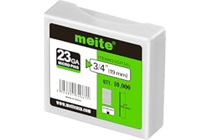 meite 23 Gauge Pin Nails, 3/4-Inch 19MM Micro Headless Pins for Pin Nailer - Copper Plated Pins Nails for Nail Gun, Ideal for