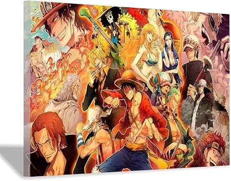 Amazon Co Jp ワンピースアニメポスター アニメポスター壁画印刷 寝室リビングルームデコレーションギフト60x90cm 24x36inch 内枠 ホーム キッチン
