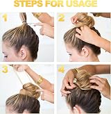 Sularpek 35 Pcs Hair Net Set Blonde Elastic Edge 50 cm Bun Nets for Ballet view 3