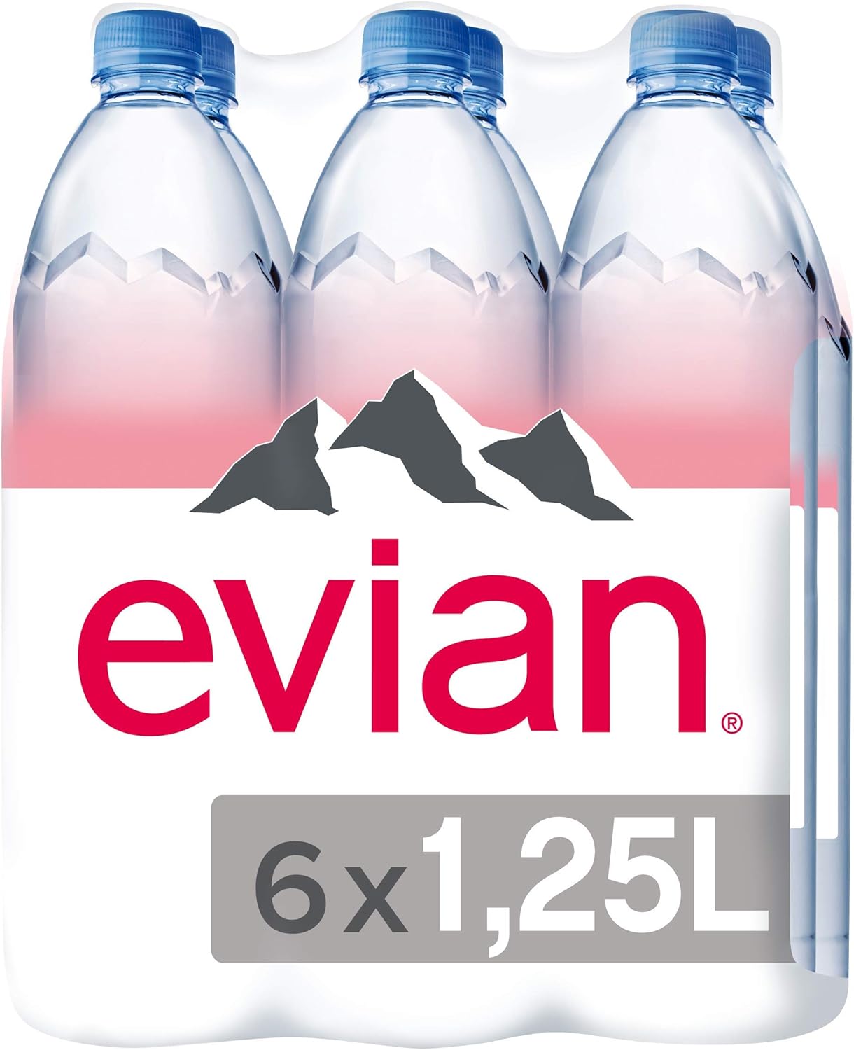 evian Natural Mineral Water 1.25L, Promo Pack of 6 Buy Online at Best