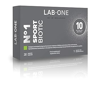 LAB ONE N ° 1 SportBiotic - Fitness-Supplement zur Verbesserung des Trainings - 30 Kapseln