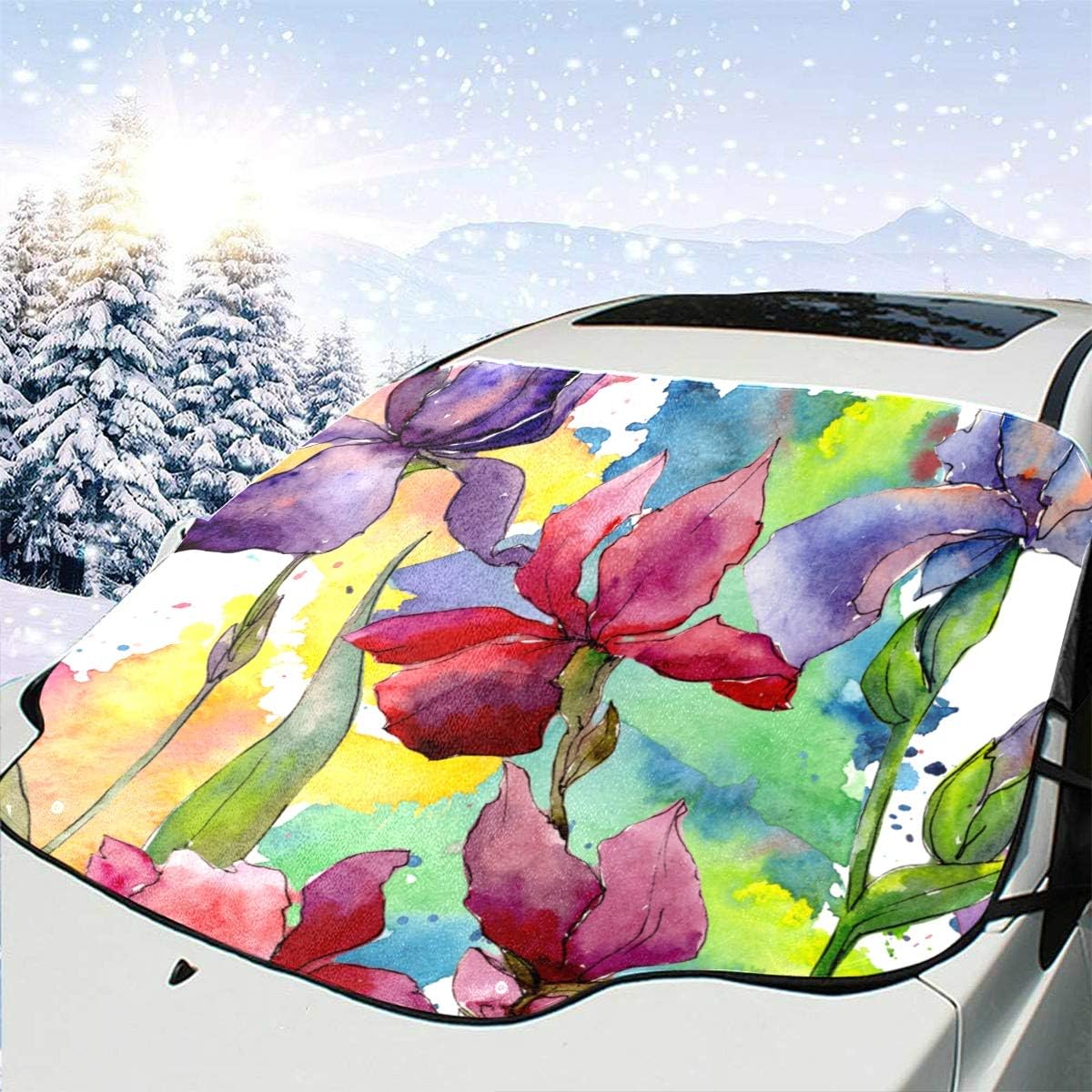 Cute Windshield Sun Shade For Car Retro Spring Beautiful