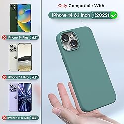 TOCOL for iPhone 14 Case, Slim Silicone Case for 14