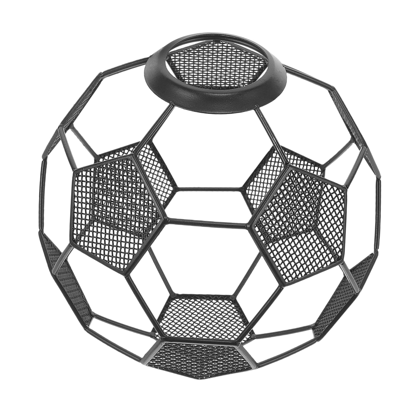WATIIFUFU Modern Soccer Shaped Lamp Shade Hollow Out Decorative for Ceiling Table Lamps Ideal for Home Office Sports Themed Décor Compatible with Standard Bulbs