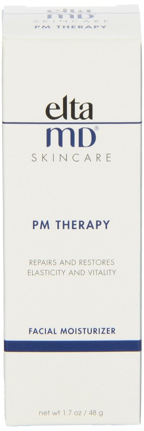 EltaMD PM Therapy Face Moisturizer with Hyaluronic Acid, Oil-Free, Fragrance-Free, Noncomedogenic, Repairs and Restores Skin, 1.7 oz: EltaMD: Premium Beauty