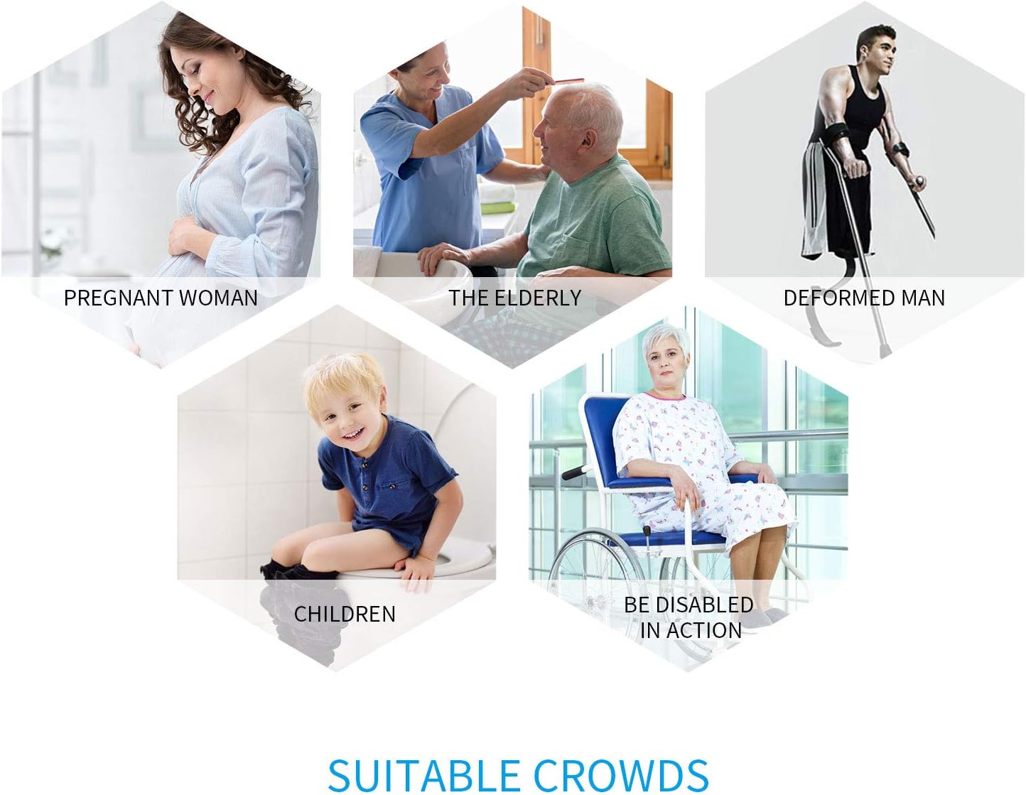 Elderly Assis Toilet Safety Rails Safety Frame Toilet with Easy Installation Bathroom Toilet Seat for Seniors Arthritis Sufferers Injured Surgery Recovery: Health & Personal Care