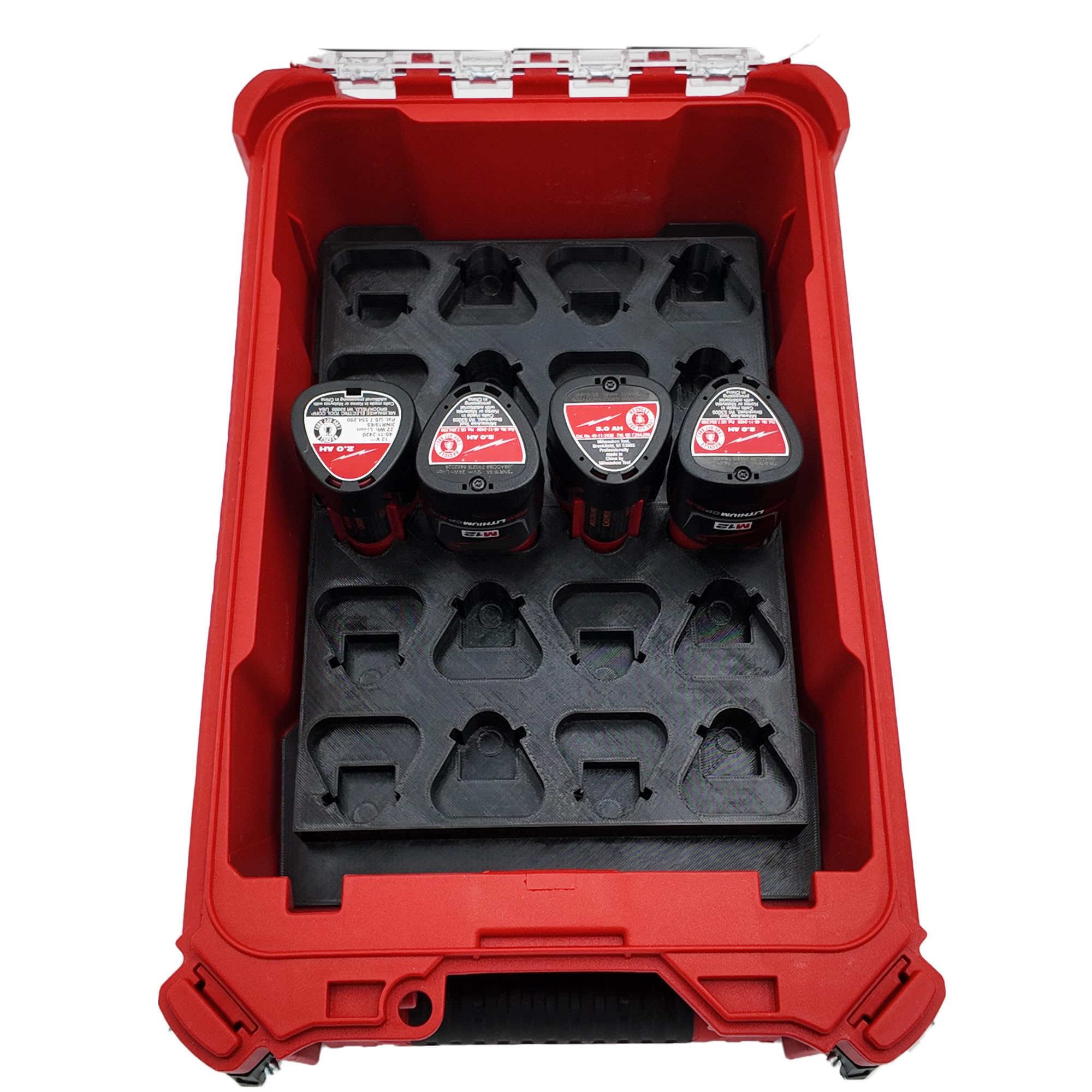 Photo 1 of Packout Battery Organizer for Milwaukee M12 Batteries and Compact Tool Box model (48-22-8435)