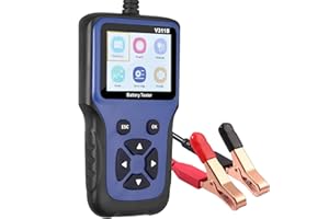 ALLmeter Automotive Battery Tester 12V Battery Analyzer Battery Load Tester Auto Cranking,Charging System Analyzer for Cars,SUVs,Motorcycles Tests 100-2000 CCA Digital Battery Alternator Analyzer