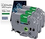 Msudoku Tze Tz Tape 12mm 0.47 Laminated Green