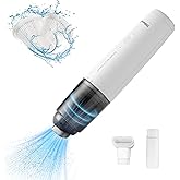 Hiluce Mini Vacuum Cleaner Cordless,Car Vacuum Cleaner Portable with HEPA Filter, High Power Rechargeable 2 Suction Modes, Lightweight Vacuum for Keyboard,Car, Home, Office, Pet