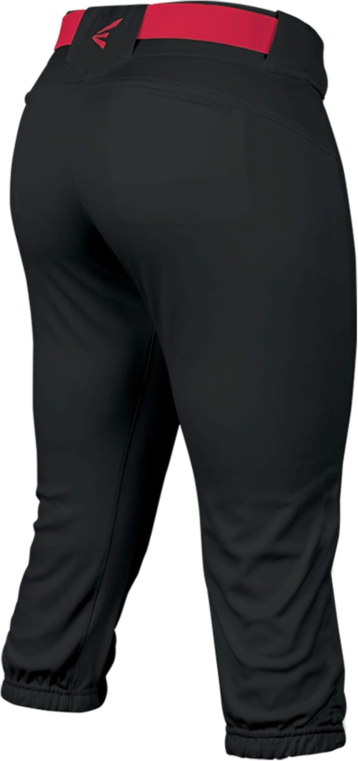 EASTON PROWESS Fastpitch Softball Pant | Women's | Solids | 2020 | 4 Way Stretch Mesh Inserts for Ultimate Fit + Comfort | Double Reinforced Knee | Elastic Waistband | 7 Belt Loop | Scotchgard : Clothing