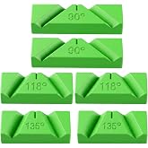 Molain 6 Pcs Drill Bit Sharpening Guide Jig Sharpener for Bench Grinder | 90&deg;, 118&deg;, 135&deg; Angle No Power Required for Regrinding Dull Twist Bits