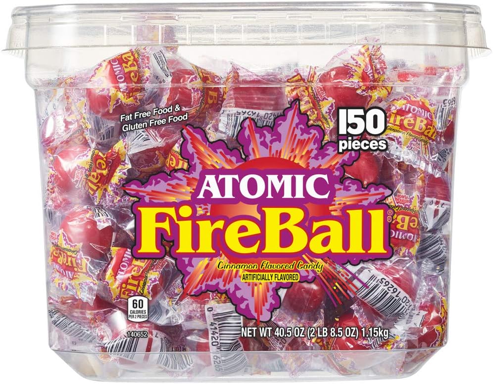 Amazon Com Ferrara Candy Atomic Fireballs 40 5 Ounce Hard Candy Grocery Gourmet Food