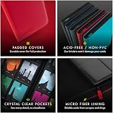 Vault X 12 Pocket Trading Card Zip Binder 480 Cards Red view 5