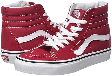 vans sk8 hi crimson