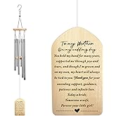 Bride to Mom Wedding Wind Chimes, Mother of The Bride Gifts, to My Mother on My Wedding Day, Thank You Gifts for Mom from Daughter