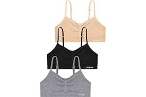 Livona Training Bras for Girls-Sports Bra, Fitness Bra, Padded Everyday Bra Bralette,Crop Cami Tank Top (6-14)