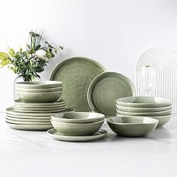 AmorArc Ceramic Dinnerware Sets,Handmade Reactive