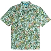 Tori Richard Mens Lush Life Regular Fit Short Sleeve 100% Cotton Shirt, Large