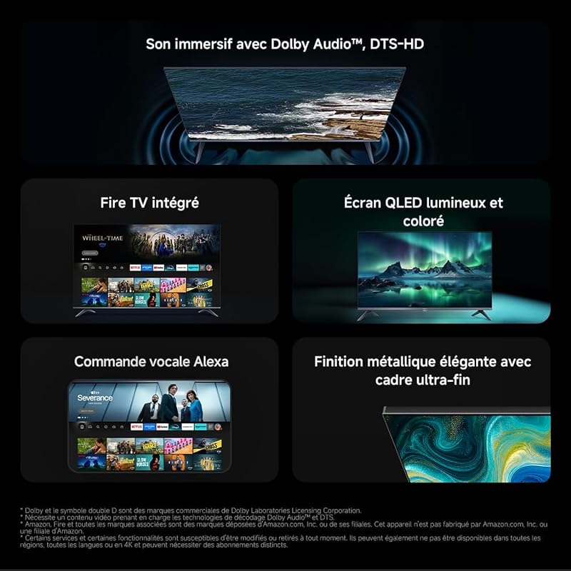 TV Pro 32 Pouces 2026, QLED Smart TV, Fire OS14, L32MB-FPVEU