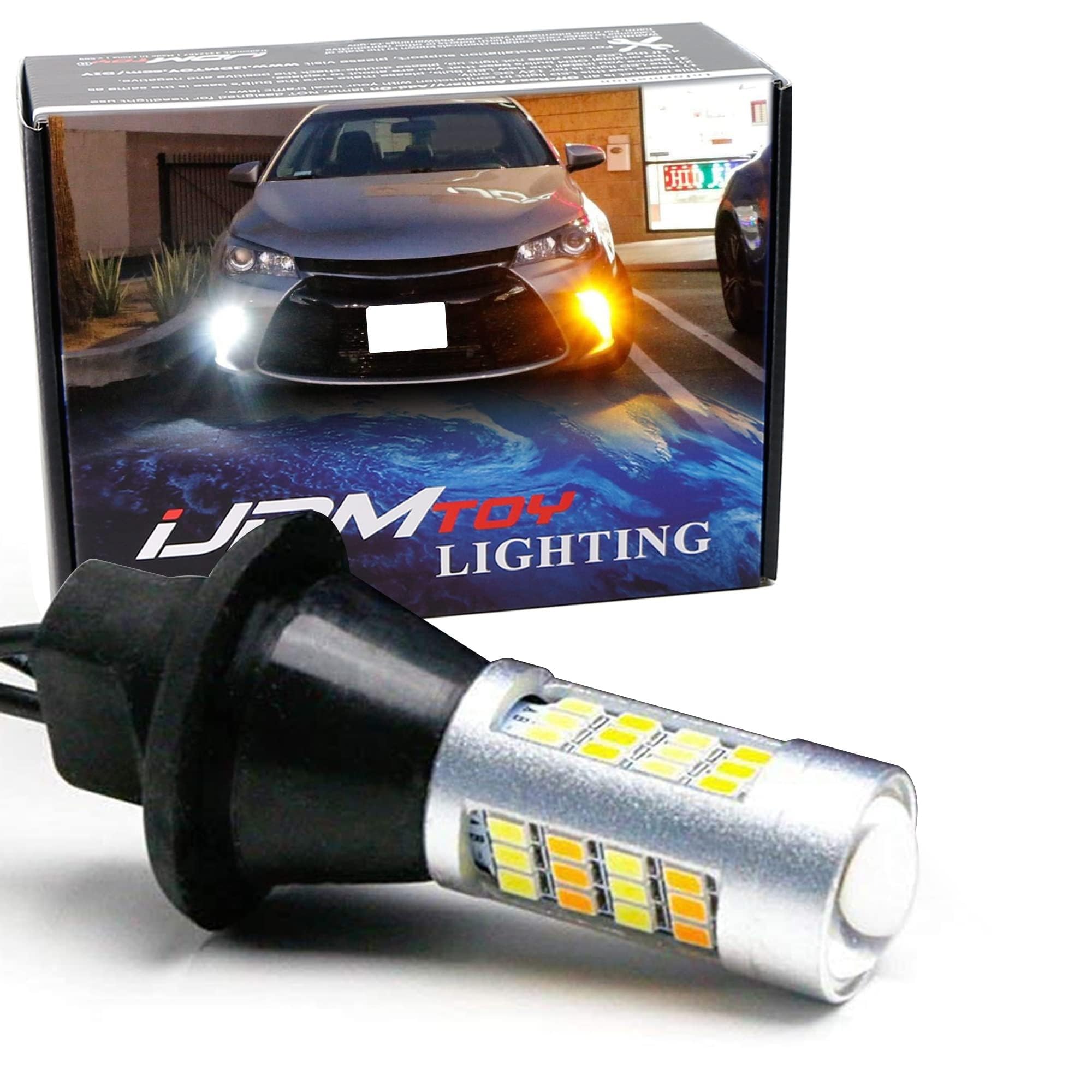 Photo 1 of iJDMTOY High Power 42-SMD LED Front Turn Signal Light w/White Add-On Feature Compatible With 2015-2017 Toyota Camry LE SE or Special Edition