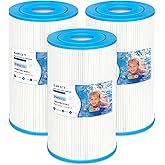 sawluv Wat-kins 31489 Hot Tub Filters 31489 Replaces Plea-tco PWK30 Hot Tub Filters, Uni-cel C-6430, Fil-bur FC-3915, 71825, 73178, 73250, 30 sq. ft. Hot Spring Spa Filter 3 Pack