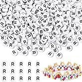 Yholin 500pcs Letter R Beads Bulk, Letter Beads, Alphabet Bead for Friendship Bracelets, Jewelry Making Supplies,DIY Making Kit