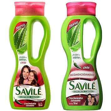 Savile Biotina Pulpa de Sabila y Chile Shampoo/Acondicionador (Shampoo and Conditioner)