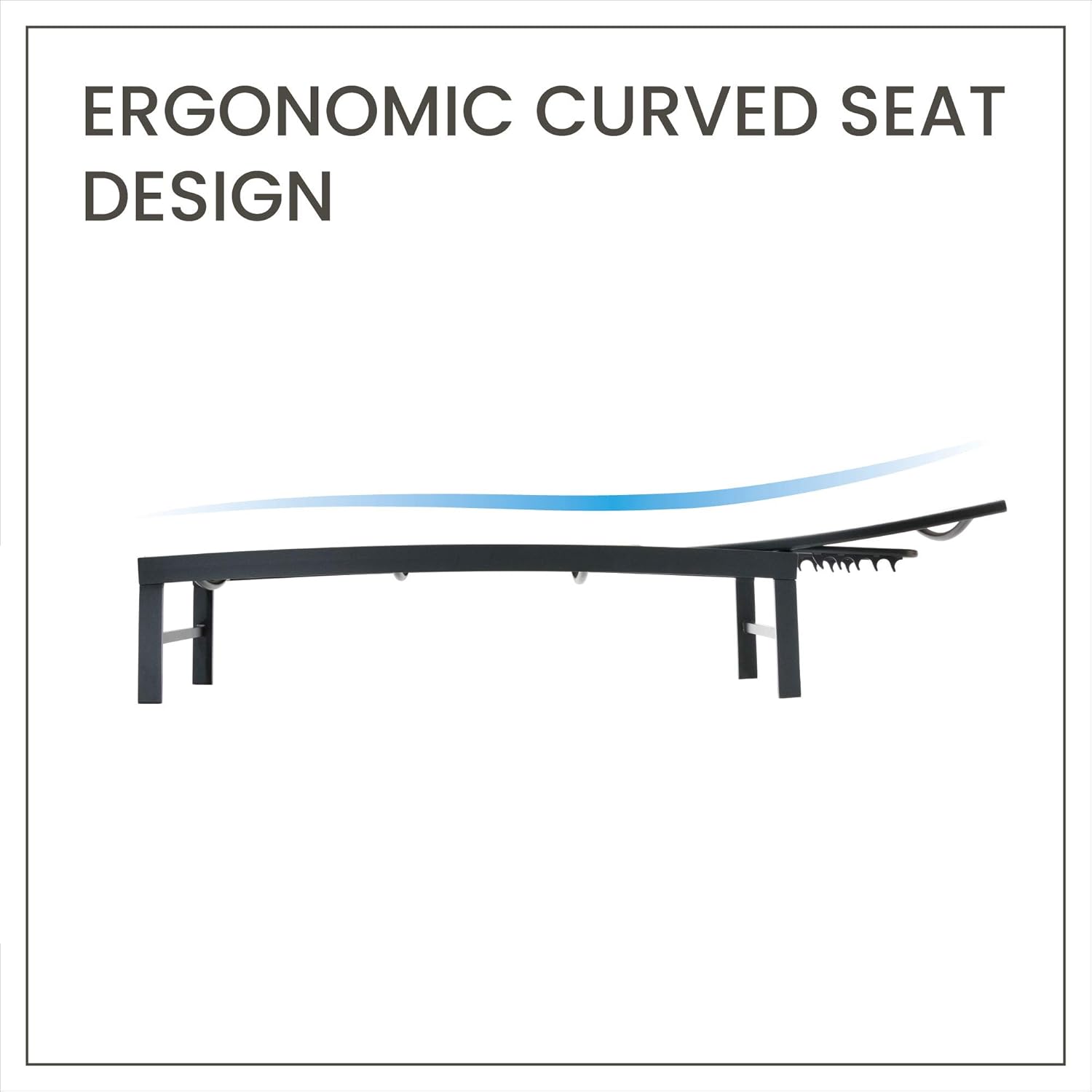 Pellebant Adjustable Patio Chaise Lounge Chair, 5 Positions and Flat Position, Folding Outdoor Recliners for Beach, Pool and Yard, 2 Pcs Set, Gray&Brown : Garden & Outdoor