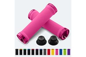 JETCAT Bike Grips, Bike Handlebar Grips, Mountain Bike Grips Handlebar, MTB Grips, Bicycle Grips BMX Grips, Bicycle Handlebar Grips Handles for Adults. Ebike, MTB, Scooter, Lock on