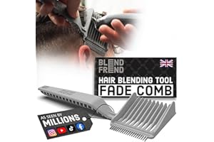 BLEND FREND Right Handed Original Grade 1(3mm) Fade Comb Hair Blending Tool, Blend Hair at Home like a Barbershop, Blending C