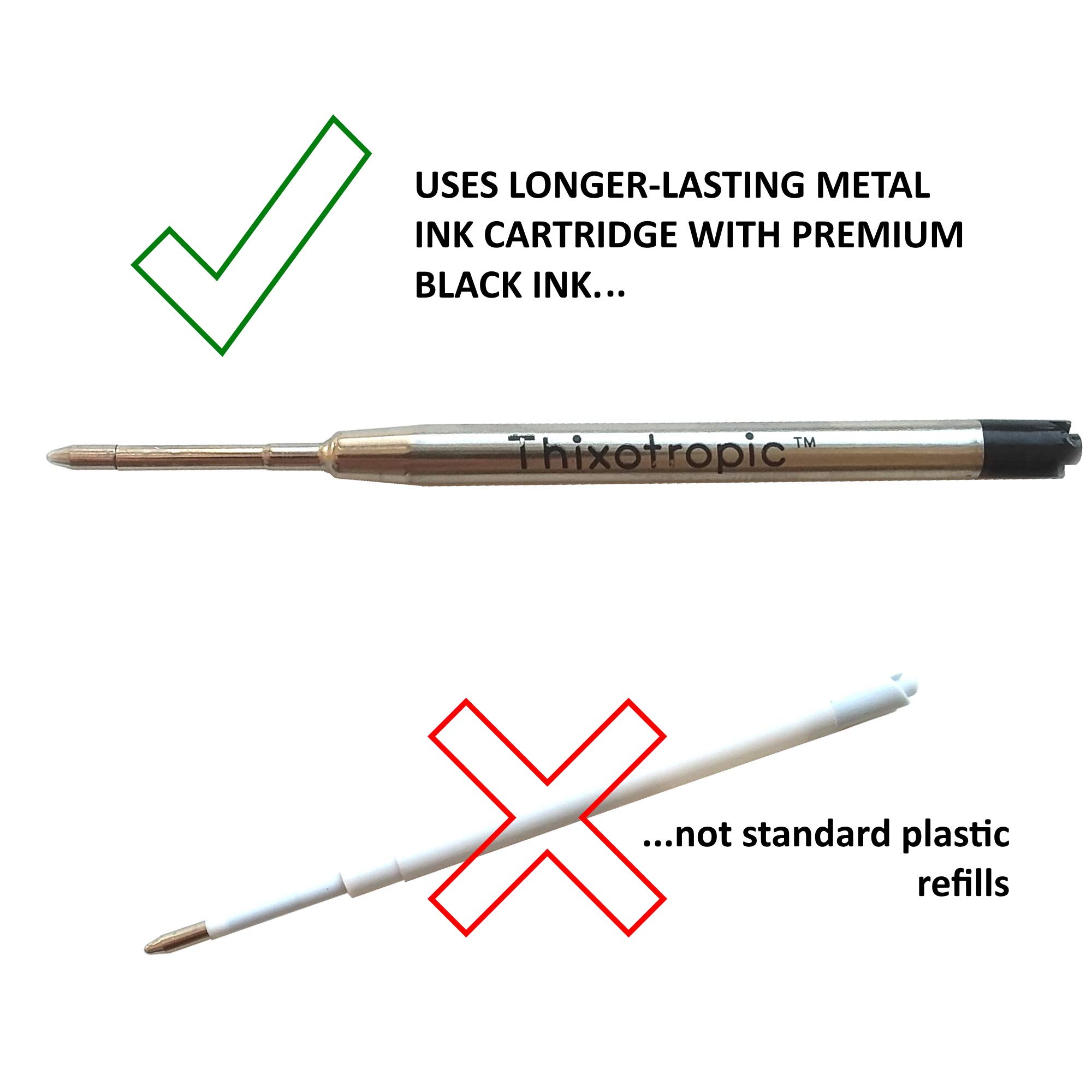Thixotropic HEAVY Super Big Fat Weighted Pen for Tremors and Parkinson's (Twin Pack) Premium Ink