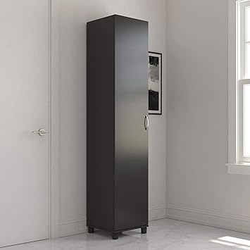 Amazon Com Realrooms Basin 16 Storage Cabinet Kitchen And Pantry Organizer Black Furniture Decor