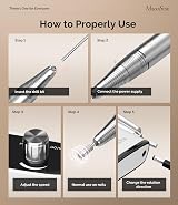 MelodySusie SC320H Nail Drill E File Kit 30000RPM Rechargeable UK view 4