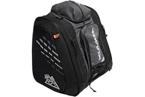 KULKEA Thermal Trekker Heated Ski Boot Backpack - Heated, Insulated Ski Boot Bag For Maximum Gear & Boot Storage - 3 Heat Settings - 20V Wall Plug & 12V Auto Plug