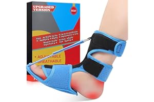 SNUSIM Plantar Fasciitis Night Splint - Upgraded Plantar Fasciitis Relief Braces For Women Men Day Night - Ankle Brace Arch Support Achilles Tendonitis Relief Foot Drop Heel Pain Relief - Breathable