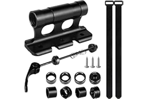 ZUOLUN Bike Fork Mount: Versatile Aluminum Alloy Bicycle Front Block With Adapters, Screws, Straps, Quick Release - Universal Mount for Truck, Trailer, Bike Racks