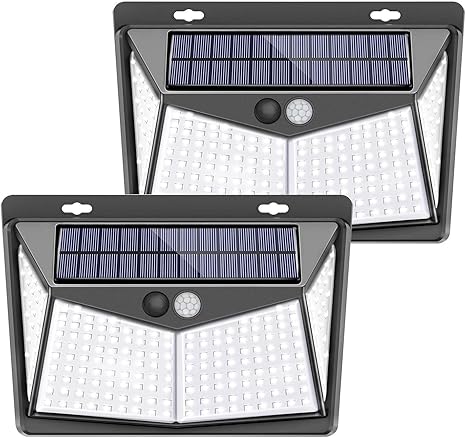 Luces Solares, LETTURE 2 Paquetes Luz Solar Exterior 208 LED / 3 Modos