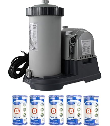 Easy Set Pool Filter System With 6 Cartridges - Above Ground Pool Pump ...