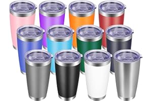 VEGOND 20oz Tumbler with Lid and Straw Stainless Steel Tumbler Cup Bulk Vacuum Insulated Double Wall Travel Coffee Mug Powder