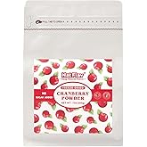 NAT FLAV Freeze Dried Cranberry Powder – 100% Natural, No Added Sugar, No Additives | 7oz | Vibrant Superfood for Smoothies, Baking & Natural Coloring